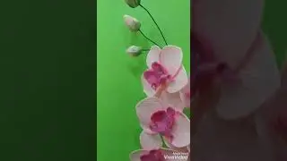 Орхидея светильник из изолона, своими руками.