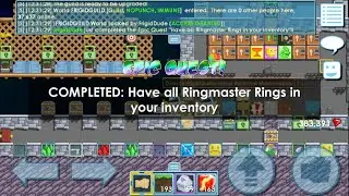 Growtopia Have all Ringmaster Rings in your inventory (Gemini Ring)