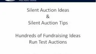 Silent Auction Tips and Ideas