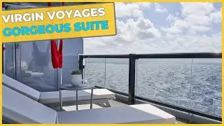 VIRGIN VOYAGES - Gorgeous Suite - Mega Rockstar Quarters - Resilient Lady - Cabin Tour 4K