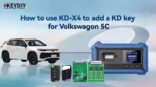 How to use KD-X4 to add Volkswagon 5C Key with KD Remote #keydiy #locksmith