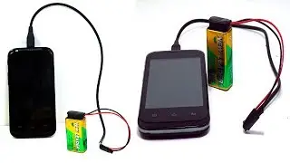 How to Make a Portable USB Phone Charger with 9V Battery-Very Simple.