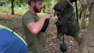 Acampamento incrível utilizando muito os recursos da B.O.B !