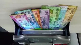 Fake note detector ව්&zwj;යාජ මුදල් පරීක්ෂා කරනය Money Detector Brio CT-18 #Cash #Fakenotes #briomoney