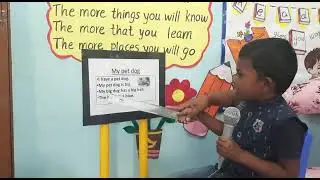 Wow... The reading skill of LKG student-KIDZEE School