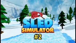 ПОБИЛ РЕКОРД ЕВРОПЫ! 40.000 КИЛОМЕТРОВ НА ПЛЮШКЕ! Sled Simulator #2. Roblox.