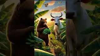 The Cow Who Called the Cops on a Bear! 😱🐄🚓🐻 #CowVsBear #EpicFarmBattle #AnimalJustice