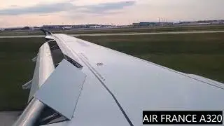 Air France A320 (F HEPE) landing in Paris CDG from Athens LGAV