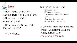 How to make String/ XML Text for Java Objects vice versa. (JOParser.jar Tutorial)