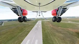 Spectacular Takeoff: Air Canada Rouge Airbus A320neo at Winnipeg James Armstrong Richardson, Canada