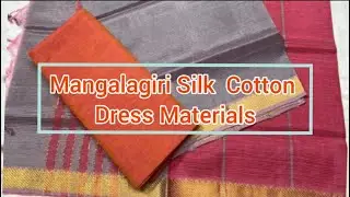 Latest Dress Materials Online on Weavesmart #Mangalagiri Silk / Cotton Dress Materials #shorts