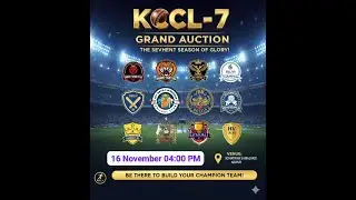 LIVE KCCL SEASN 7 AUCTION 2025 || KCL LIVE ||