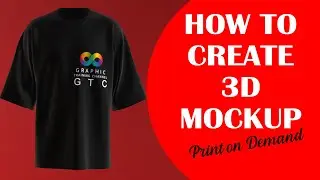 3D T-shirt Mockup Design using AI (Instant Export) - Bangla