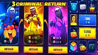 3 red criminal return blue yellow 🥰 - Garena free fire