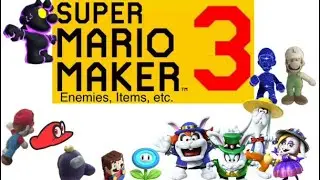 Mario and Purple Among us: Super Mario Maker 3 Items Blocks Enemies and More