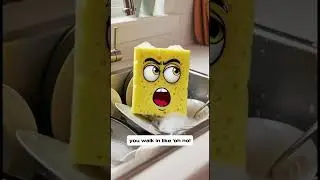 POV: Your Kitchen Sponge Has Something to Say #comedypov #funny #3danimation