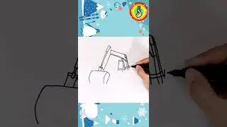 Excavators #drawing #shorts #coloring #excavator #kidsdrawing