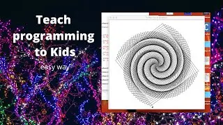 Programming with Kids | 5 years to 15 years | Beautiful square patterns | Python Turtle 1/n