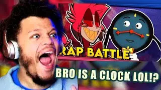 HOW IS A CLOCK RAPPING LIKE THIS?? AND WINNING!!? ALASTOR VS TONY THE TALKING CLOCK REACTION!!!