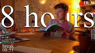 LIVE | 8-HOUR study with me 📚⛈️ rain sounds & pomodoro timer 60 & 10