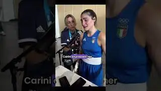 Boxing Apology Drama at #ParisOlympics 🥊 #AngelaCarini #ImaneKhelif