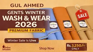 Gul Ahmed Gents Winter Wash & Wear 2026 | Elegant Shades | Rs. 3250 Only 🔥@InlineInfusion