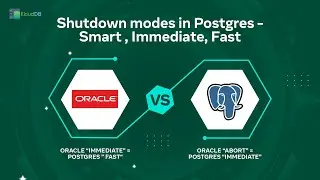 postgres shutdown modes- smart , fast , immediate #postgres #postgresql