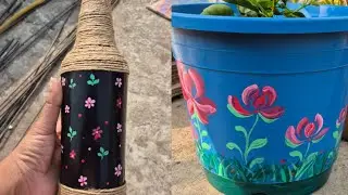 Bottle art and planters ideas.home decor #viral #art #handmade #diy #homedecor #trending #subscribe 