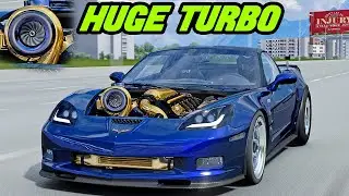 Installed a HUGE Turbo on this Corvette looool Is It Too Fast? | Assetto Corsa Mods