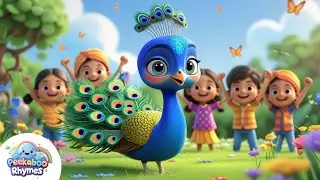 देखो देखो आया मोर | Dekho Dekho Aaya Mor | Hindi Rhymes for Kids | Nursery Rhymes | Peekaboo Rhymes