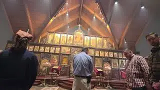 Beautiful Orthodox CHANTING (AGNI PARTHENE) in Russian Orthodox Church in Atlanta 