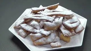Chiacchiere, Cenci, Frappe, Bugie di Carnevale fritte - Ricetta facile!!