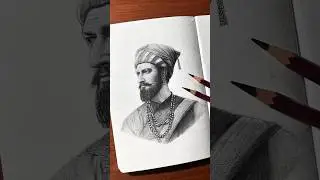 Drawing🔥 Vicky kaushal as sambhaji maharaj #drawing #chhavadrawing #shorts