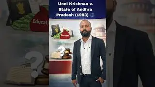 📚 શિક્ષણ અધિકાર છે, વ્યવસાય નહીં! | Unni Krishnan Case | Article 21A #shorts