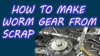 Drill Machine Lathe (making worm gear)