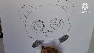 Panda 🐼 drawing video by Vihaan 