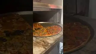 Pizza girl making another slice pie . Hitting it with the oreggy shreggy. now she&rsquo;s just making ..