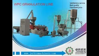 Wood plastic composite(WPC) pellet granules premix compound extrusion granulation machine