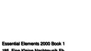 Essential Elements 185_Eine Kleine