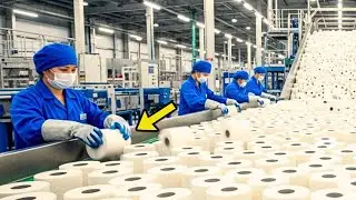 How MILLIONS of Toilet Paper Rolls Are Made Every Day &ndash; Inside a Mega Factory