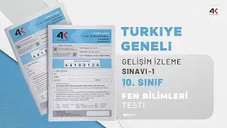 4K YAYINLARI 10. SINIF GİS 1 A KİTAPÇIĞI Fen Bilimleri Testi Soru Çözümleri