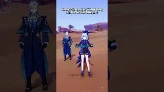 Genshin Characters When They Arrived In the Desert Voice lines #genshinimpact