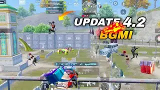 Bgmi aggressive squads attack me 💥 update 4.2 gameplay 