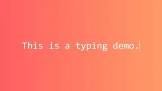 How to create a typing Effect using HTML and CSS in Simple Way | Web Development Tutorials
