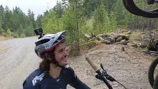 Yoann Barelli loading his bike on the Lolo Racks 6 bike rack