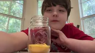 Making the yellow crystal from the natgeo mega crystal growing lab! 🧪 