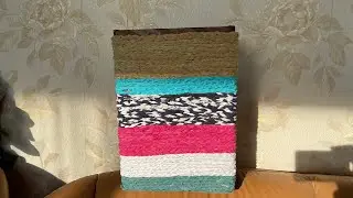 Great idea for a storage box made from threads I cut from old t-shirts. #creativeideas #boxhandmade