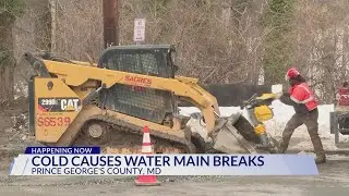 Cold causes multitudes of water main breaks in Prince George's County