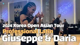 Giuseppe Nonnis & Daria Chesnokova 2024 koreaopen dance asian tour pro latin I chachacha samba rumba