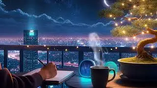 Late Night Balcony Study 🌙 | Chill Lofi Beats for Focus & Relaxation